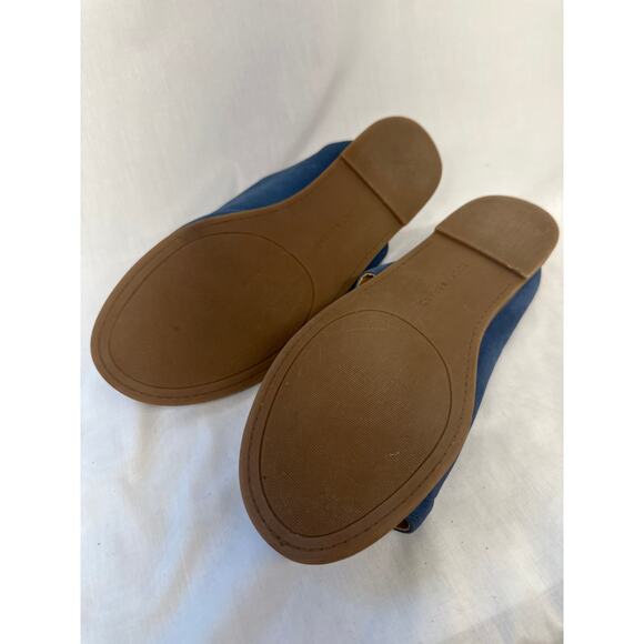 Luxky Brand sandals toe ring blue flat slip on sandals women’s size 10 - Picture 5 of 6